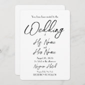 Creëer Je eigen huwelijk Kaart (Voorkant / Achterkant)