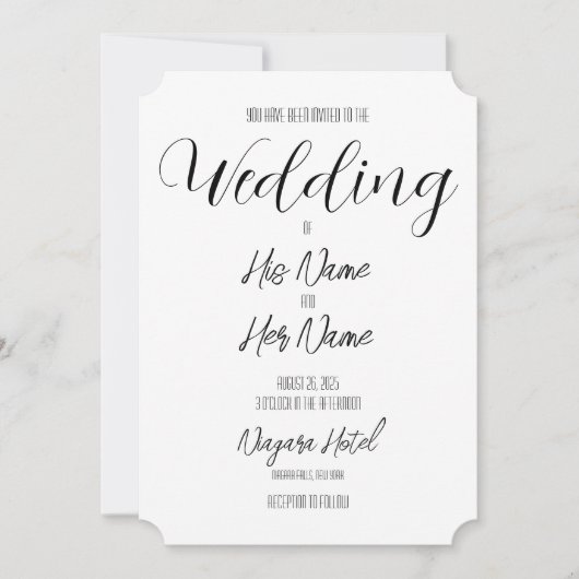 Creëer Je eigen huwelijk Kaart (Voorkant)