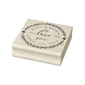Creëer je eigen huwelijksdatum "Laat de liefde gro Rubberstempel (Stempel)