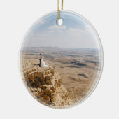 Creëer Je eigen huwelijksfoto op maat Keramisch Ornament (Links)