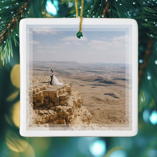 Creëer Je eigen huwelijksfoto op maat Keramisch Ornament