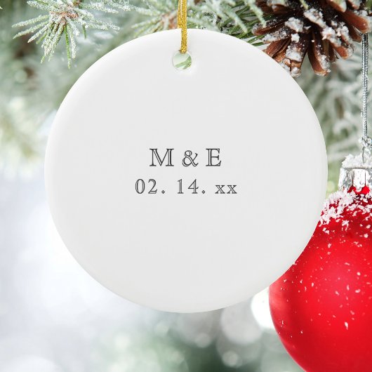 Creëer Je eigen huwelijksfoto op maat Keramisch Ornament