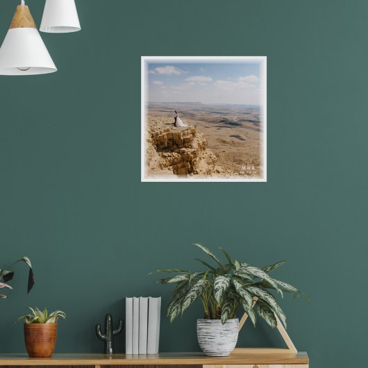Creëer Je eigen huwelijksfoto op maat Poster (Woonkamer 1)