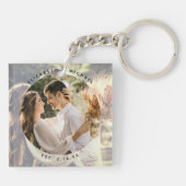 Creëer Je eigen huwelijksfoto op maat Sleutelhanger (Achterkant)