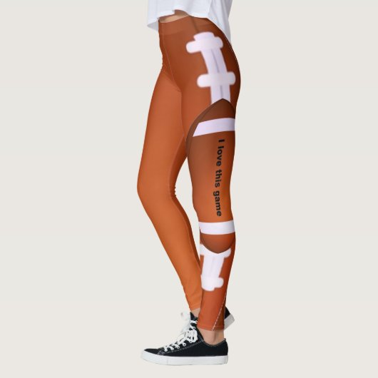 Creëer je eigen I Love This Game American football Leggings (Links)