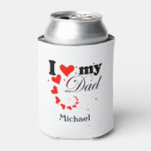 Creëer je eigen Ik hou van mijn vader Blikjeskoeler (Blikje Voorkant)
