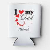 Creëer je eigen Ik hou van mijn vader Blikjeskoeler (Voorkant)