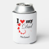 Creëer je eigen Ik hou van mijn vader Blikjeskoeler (Blikje Achterkant)