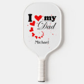 Creëer je eigen Ik hou van mijn vader Pickleball Paddle (Achterkant)