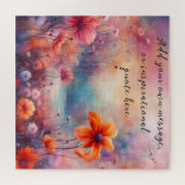 creëer je eigen inspirerend boodschap, Flowers Legpuzzel (Horizontaal)