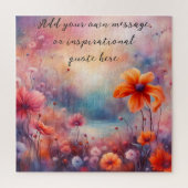 creëer je eigen inspirerend boodschap, Flowers Legpuzzel (Verticaal)