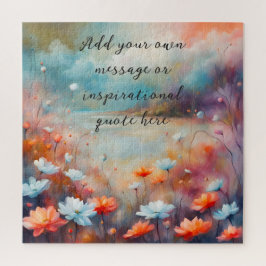 creëer je eigen inspirerend boodschap, Flowers Legpuzzel