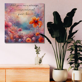 creëer je eigen inspirerend boodschap, Flowers Legpuzzel