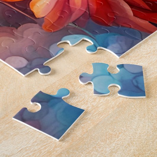 creëer je eigen inspirerend boodschap, Flowers Legpuzzel (Zijkant)