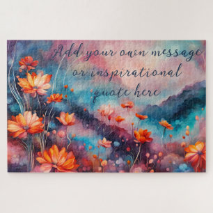 creëer je eigen inspirerend boodschap, Flowers Legpuzzel
