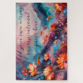 creëer je eigen inspirerend boodschap, Flowers Legpuzzel (Verticaal)