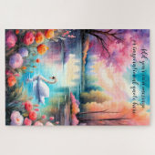 creëer je eigen inspirerend boodschap, Swan Legpuzzel (Horizontaal)