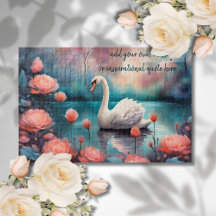 creëer je eigen inspirerend boodschap, Swan