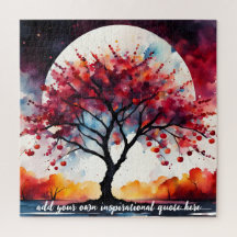 creëer je eigen inspirerend quote, kersenboom