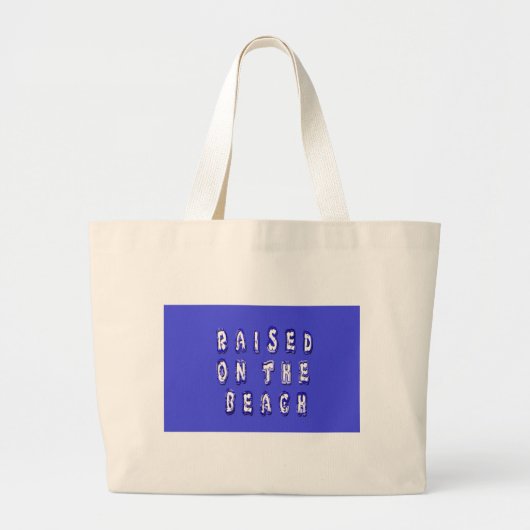 Creëer Je eigen Inspirerend strand leven Grote Tote Bag (Voorkant)