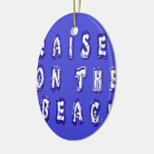Creëer Je eigen Inspirerend strand leven Keramisch Ornament (Links)