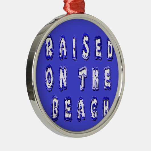 Creëer Je eigen Inspirerend strand leven Metalen Ornament (Rechts)