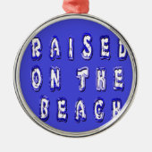 Creëer Je eigen Inspirerend strand leven Metalen Ornament (Voorkant)