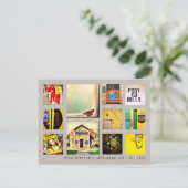 Creëer Je eigen instagram foto's Collage Pos Briefkaart (Staand voorkant)