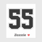 Creëer je eigen Jersey Number Sticker (Vel)