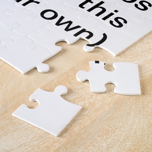 Creëer Je eigen Jigzaag Puzzle Legpuzzel (Zijkant)