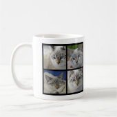 Creëer je eigen kattenfotocollage monogram koffiemok (Links)