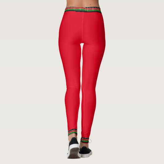 Creëer je eigen Kenia Athletic Sports Runner Leggings (Achterkant)