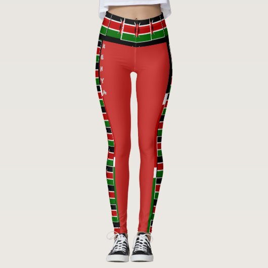 Creëer je eigen Kenia Leggings (Voorkant)