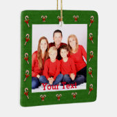 Creëer je eigen kerstfamilie foto keramisch ornament (Rechts)