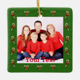 Creëer je eigen kerstfamilie foto keramisch ornament