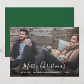 Creëer je eigen kerstfotokaart voor Merry Feestdagenkaart (Voorkant / Achterkant)