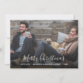 Creëer je eigen kerstfotokaart voor Merry Feestdagenkaart