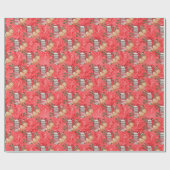 Creëer Je eigen kersttraktaties rood Cadeaupapier (Vlak)