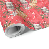 Creëer Je eigen kersttraktaties rood Cadeaupapier (Rol Hoek)