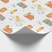 Creëer Je eigen kleur keuze Stad van de Engelen Cadeaupapier (Hoek)