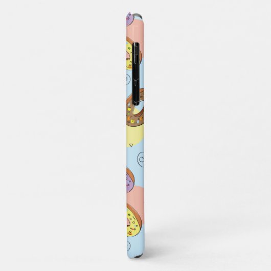 Creëer je eigen  kleurrijke donuts Blauw Case-Mate iPhone Case (Achterkant/links)