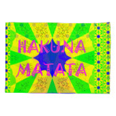 Creëer Je eigen kleurrijke Hakuna Matata Kussensloop (Achterkant-Links)