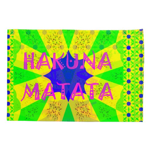 Creëer Je eigen kleurrijke Hakuna Matata Kussensloop (Achterkant-Links)