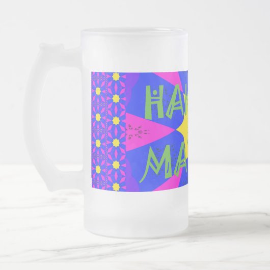 Creëer Je eigen kleurrijke Hakuna Matata  Matglas Bierpul (Links)