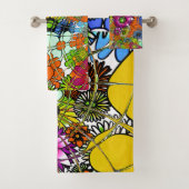 .Creëer je eigen kleurrijke oneindigheid floranje  Bad Handdoek (Insitu)