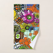 .Creëer je eigen kleurrijke oneindigheid floranje  Bad Handdoek (Handdoek)