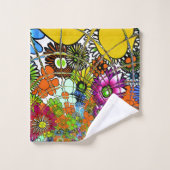 .Creëer je eigen kleurrijke oneindigheid floranje  Bad Handdoek (Wasdoekje)
