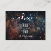 Creëer je eigen kleurrijke vuurwerk advieskaart (Voorkant)