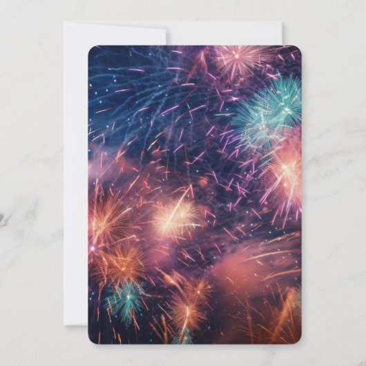 Creëer je eigen kleurrijke vuurwerk kaart (Achterkant)