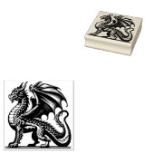 Creëer Je Eigen Koninklijke Staande Draak Rubberstempel (Gestempeld)